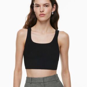Aritzia Babaton Sculpt Knit Squareneck Tank